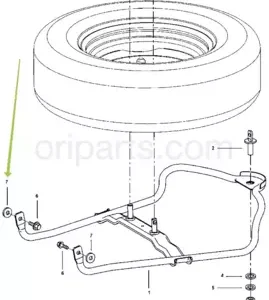 WASHER PLASTIC SPARE WHEEL MOUNTING