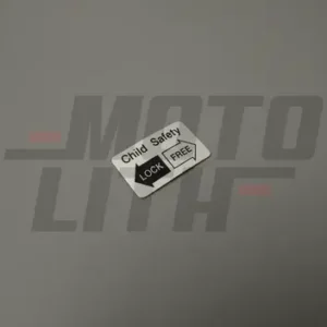 LABEL-REAR DOOR LATCH,LH