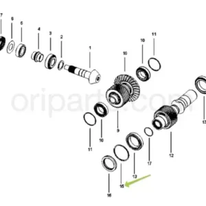 INPUT BEARING SHIM 1.422