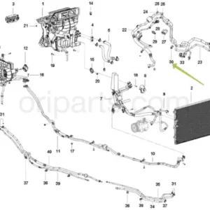 CLIP SUCTION AND LIQUID PIPE MTG-REAR