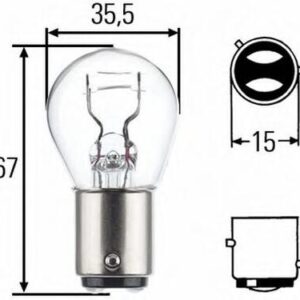 BULB, REAR FOG LAMP