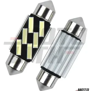 Universal 39mm Roof Lamp LED Bulb - White (Set of 2)