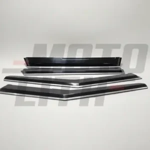 Door Visor with Chrome Strip (Set of 4)