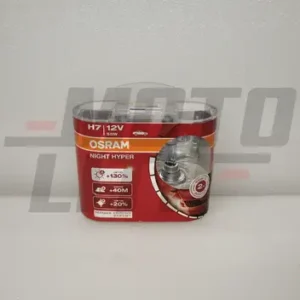 H7 Night Hyper Halogen Bulb 12V 55W (Set of 2)
