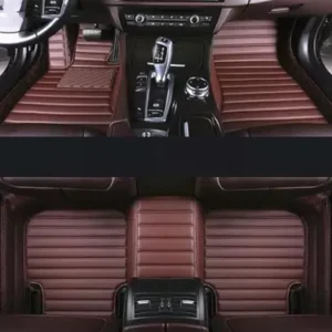 9D Car Floor Mats - Coffee