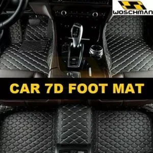 7D Car Floor Mats - Black