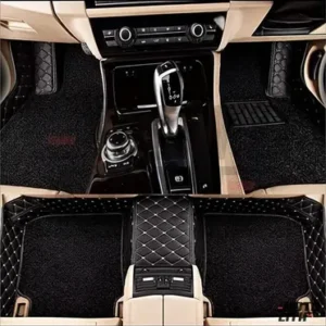 7D Car Floor Mats - Black