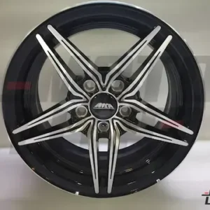 Alloy Wheel 16"/5 Holes/Pcd-114.3/Et-22 - Machined Black