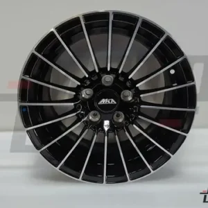 Alloy Wheel 16"/5 Holes/Pcd-114.3/Et-22 - Machined Finish Black