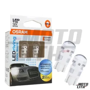 LED T10 Retrofit Bulb Parking Lamp 12V 1W (Set of 2)