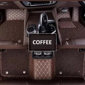 7D Car Floor Mats - Coffee (Set of 4)