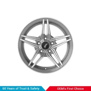 Alloy Wheel 16"/5 Holes/Pcd-114.3/Et-22 - Machined Gun Metal Grey
